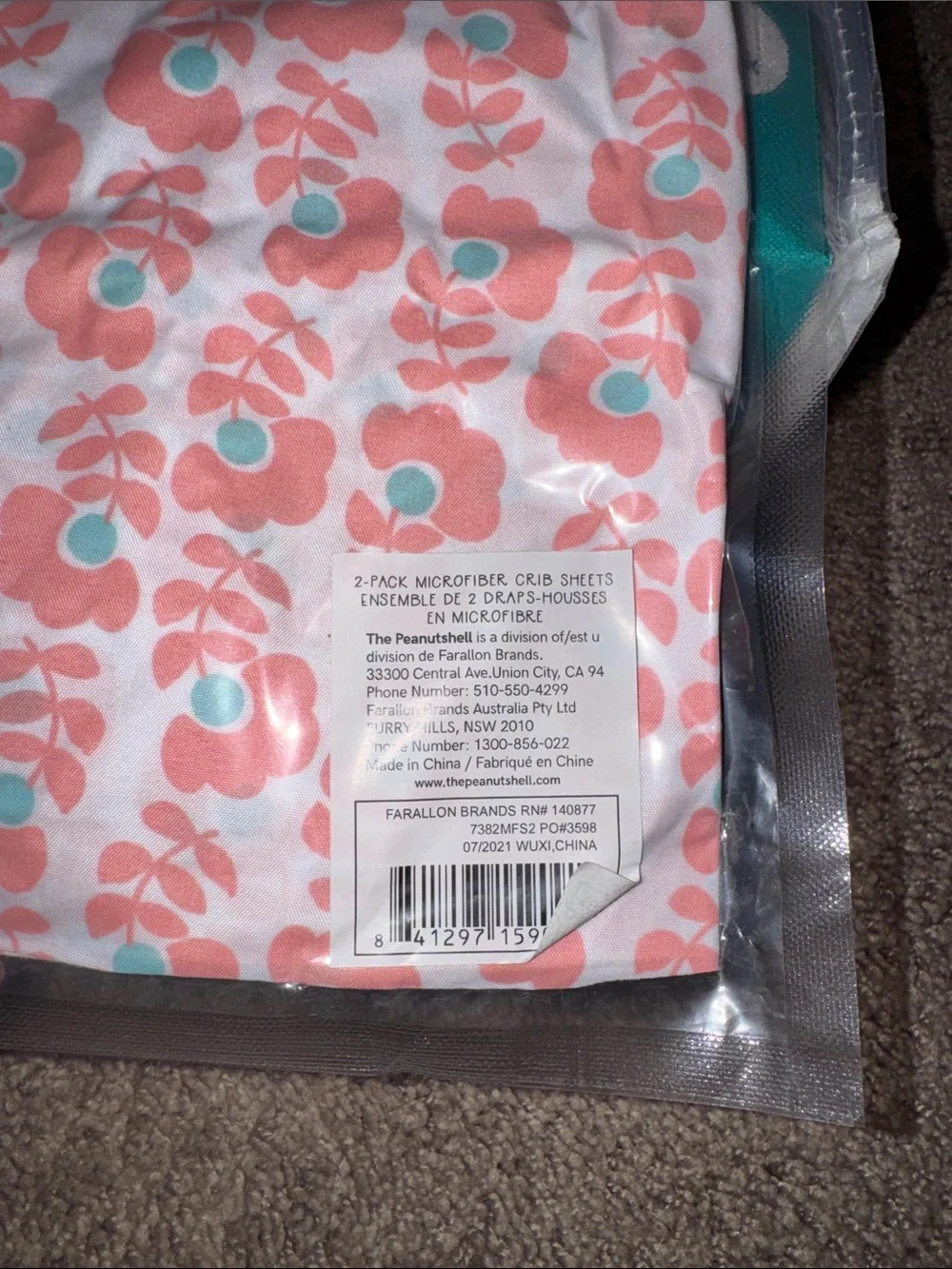 White Waterproof Crib Mattress Pad Covers - 2 Pack and 2 crib sheets